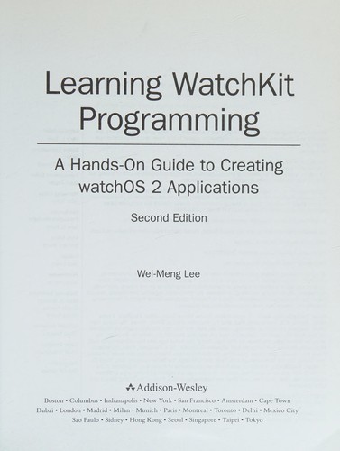 Learning WatchKit programming