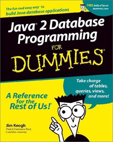 Java 2 database programming for dummies