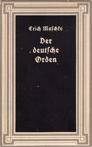 Der deutsche Orden by Erich Maschke cover