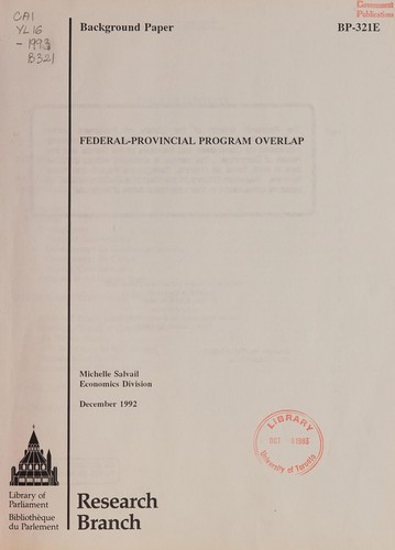 Federal-provincial program overlap