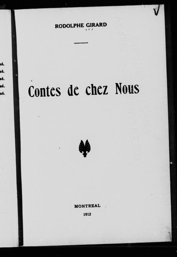 Contes de chez nous by Rodolphe Girard cover
