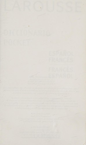 Dictionnaire poche espagnol-franÃ§ais, franÃ§ais espagnol
