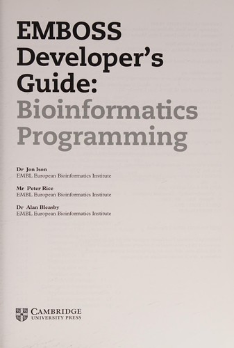EMBOSS Developer's Guide