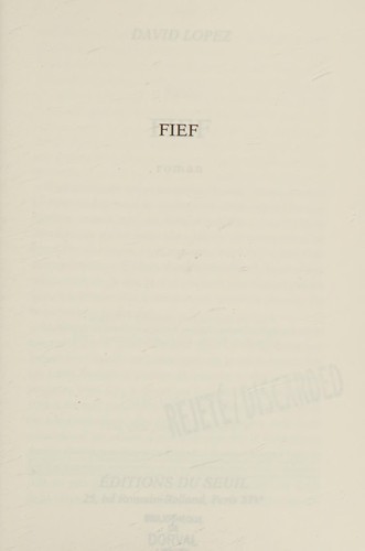 Fief by David Lopez cover