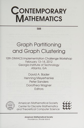 Graph partitioning and graph clustering