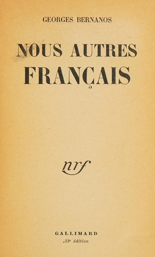 Nous autres Français by Georges Bernanos cover