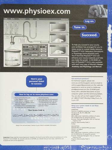 PhysioEx#8482; V3. 0 Laboratory Simulations in Physiology Standalone Web Version Package