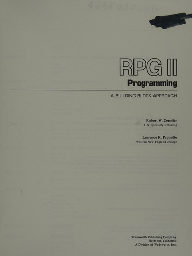 RPG II programming