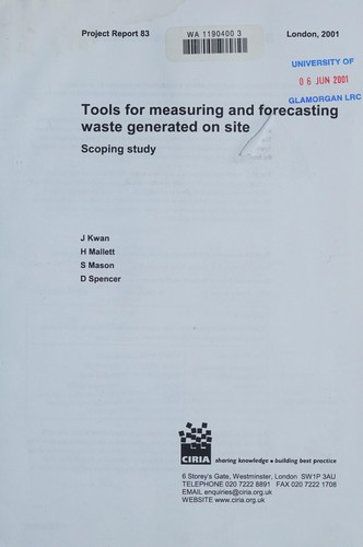 Tools for Measuring and Forecasting Waste Generated on Site