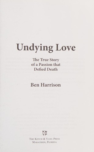 Undying Love by Ben Harrison, Nina Pilar cover