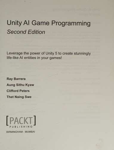 Unity AI Game Programming - Second Edition