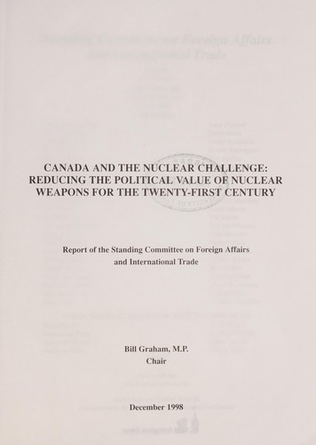 Canada and the nuclear challenge