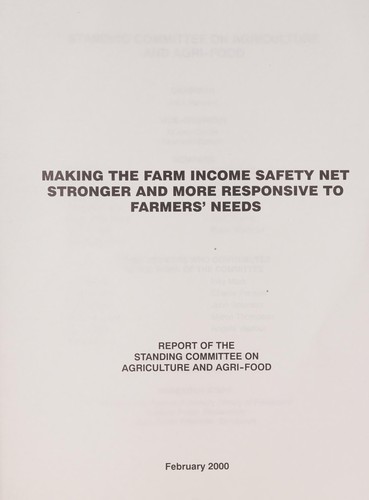 Making the farm income safety net stronger and more responsive to farmers' needs