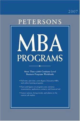 MBA Programs 2007