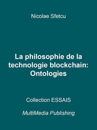La philosophie de la technologie blockchain - Ontologies