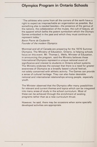 Olympics program in schools