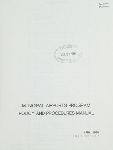 Municipal airports program