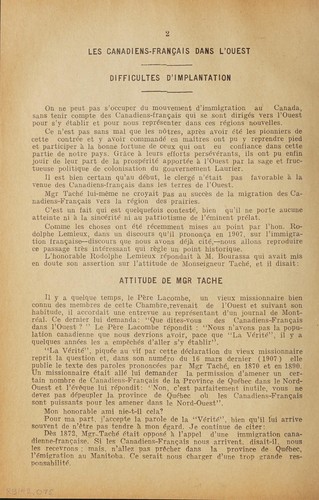 Les Canadiens-français dans l'Ouest by Liberal Party of Canada cover