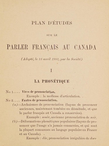Société du parler français au Canada by Société du parler français au Canada cover