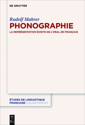 Phonographie by Rudolf Mahrer cover