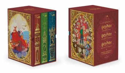 Harry Potter Books 1-3 Boxed Set (MinaLima Editions) by J. K. Rowling, Minalima Design cover