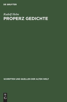 Properz Gedichte by Rudolf Helm cover