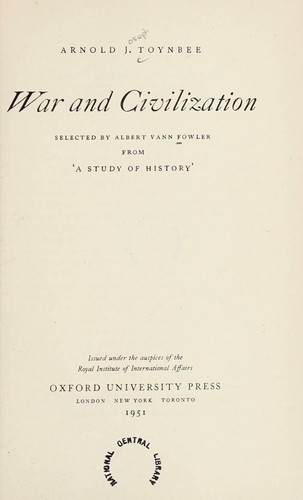 War and Civilization