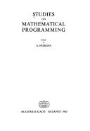 Studies on mathematical programming