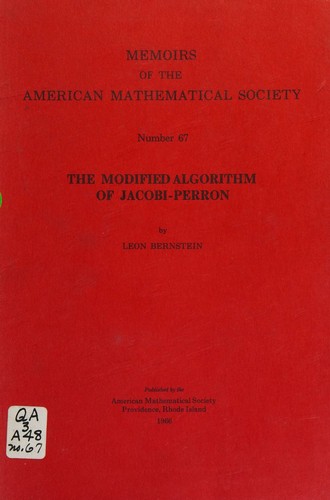 The modified algorithm of Jacobi-Perron, (Memoirs of the American Mathematical Society)