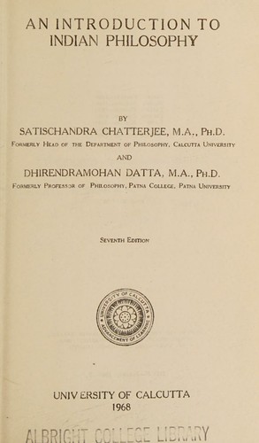An introduction to Indian philosophy