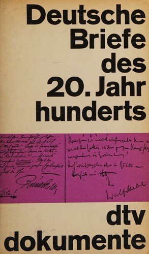 Deutsche Briefe des 20. Jahrhunderts by Walter Heynen cover