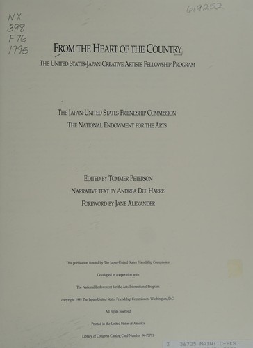 From the heart of the country by Japan-United States Friendship Commission, National Endowment for the Arts cover