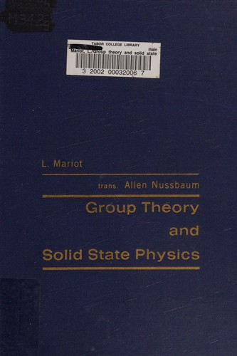 Group theory and solid state physics