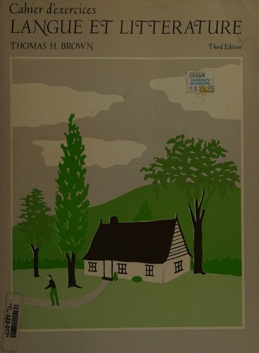 Langue et litterature by Thomas Harold Brown cover