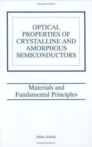 Optical properties of crystalline and amorphous semiconductors