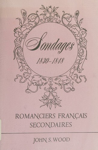Sondages, 1830-1848 by John S. Wood cover
