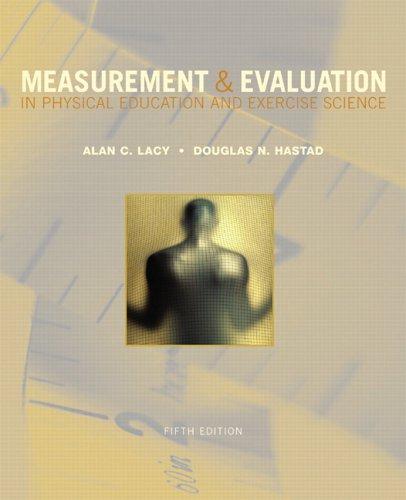 Measurement and evaluation in physical education and exercise science