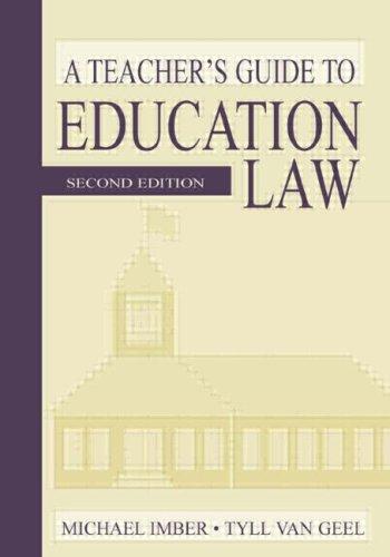 A teacher's guide to education law