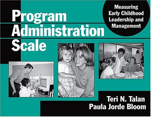 Program administration scale by Teri N. Talan, Paula Jorde Bloom cover