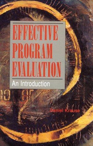 Effective program evaluation