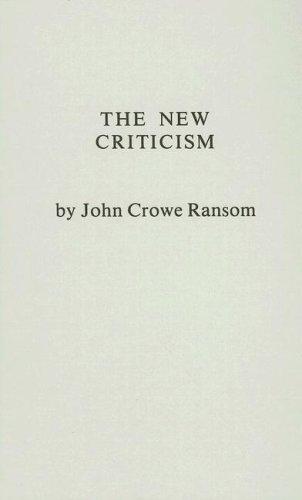 The new criticism