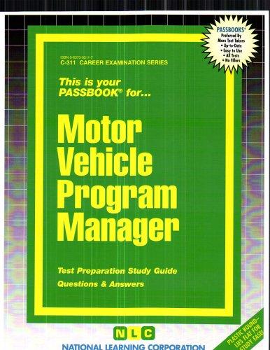 Motor Vehicle Program Manager