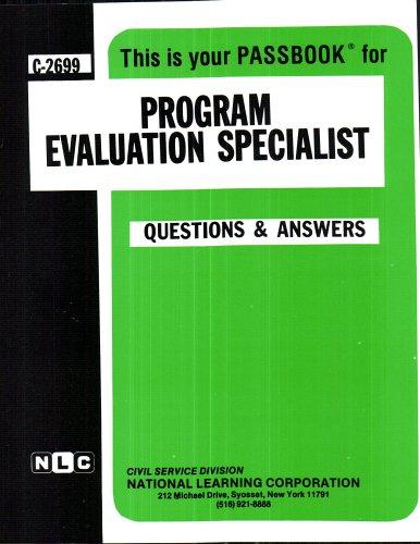Program Evaluation Specialist by Jack Rudman cover