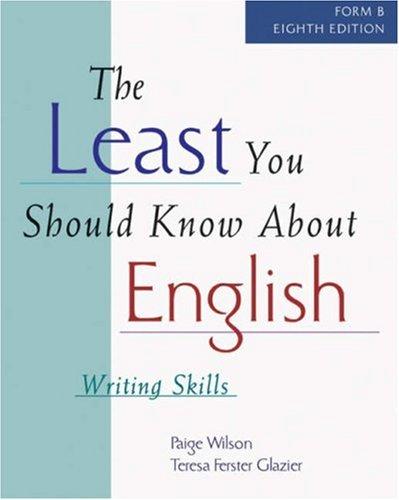 The least you should know about English