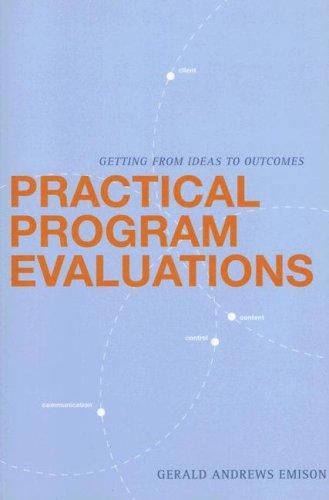 Practical Program Evaluations by Gerald Andrews Emison cover