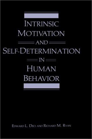 Intrinsic motivation and self-determination in human behavior