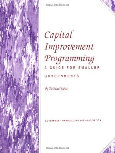 Capital Improvement Programming