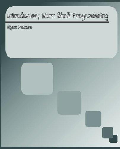 Introductory Korn Shell Programming