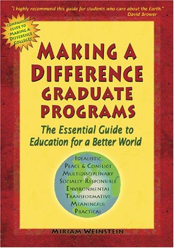 Making a Difference Graduate Programs
