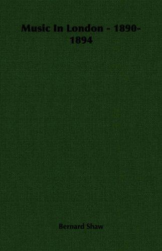 Music in London, 1890-1894